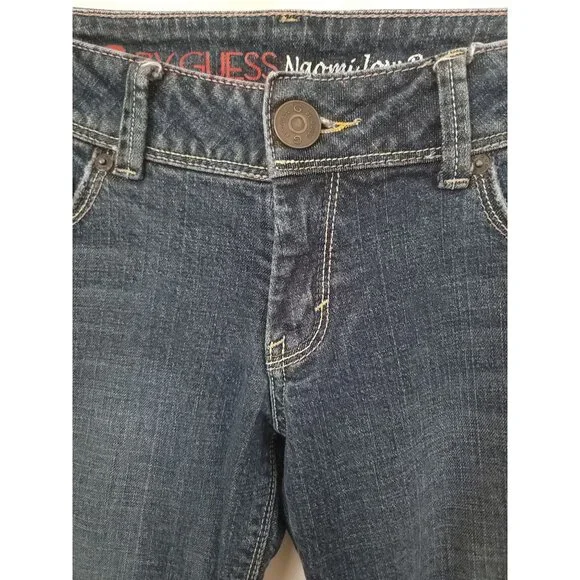 G By Guess Naomi Low Bootcut Blue Jeans Embroidered Pockets Women's Sz 29 - Picture 3 of 8